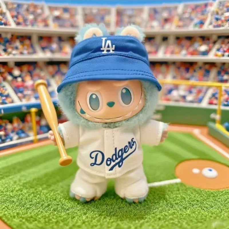Labubu Doll Clothes 15/17cm Number 17 Baseball Sports Clothes Hat Pants Diy Doll Baseball Fashion Accessories Gift Suit Present Labubu Doll Clothes 15/17cm Number 17 Baseball Sports Clothes Hat Pants Diy Doll Baseball Fashion Accessories Gift Suit Present