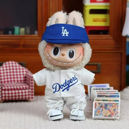 Labubu Doll Clothes 15/17cm Number 17 Baseball Sports Clothes Hat Pants Diy Doll Baseball Fashion Accessories Gift Suit Present Labubu Doll Clothes 15/17cm Number 17 Baseball Sports Clothes Hat Pants Diy Doll Baseball Fashion Accessories Gift Suit Present