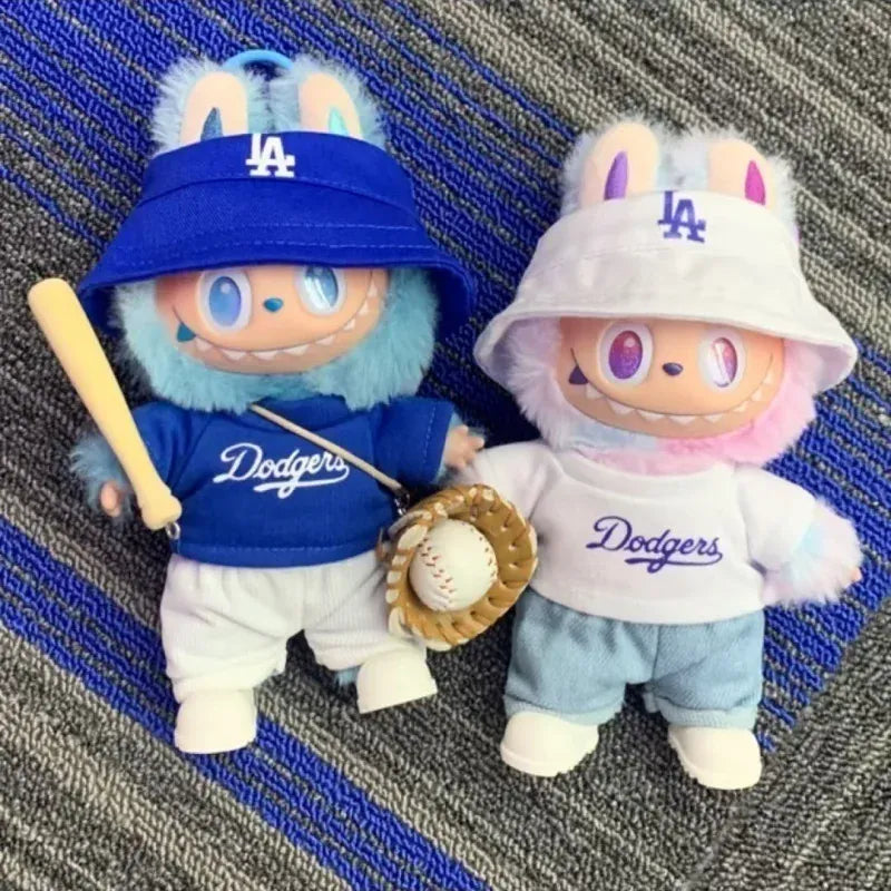 Labubu Doll Clothes 15/17cm Number 17 Baseball Sports Clothes Hat Pants Diy Doll Baseball Fashion Accessories Gift Suit Present Labubu Doll Clothes 15/17cm Number 17 Baseball Sports Clothes Hat Pants Diy Doll Baseball Fashion Accessories Gift Suit Present