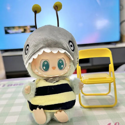 Labubu Doll Clothes Penguin Shark Bee Dinosaur Onesie - Cute Animal Jumpsuit for 17cm Pullip Blythe OB11 BJD Labubu Doll Clothes Penguin Shark Bee Dinosaur Onesie - Cute Animal Jumpsuit for 17cm Pullip Blythe OB11 BJD
