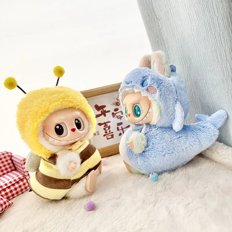 Labubu Doll Clothes Penguin Shark Bee Dinosaur Onesie - Cute Animal Jumpsuit for 17cm Pullip Blythe OB11 BJD Labubu Doll Clothes Penguin Shark Bee Dinosaur Onesie - Cute Animal Jumpsuit for 17cm Pullip Blythe OB11 BJD