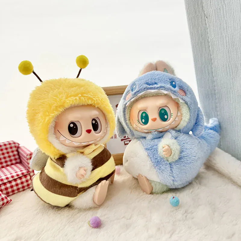 Labubu Doll Clothes Penguin Shark Bee Dinosaur Onesie - Cute Animal Jumpsuit for 17cm Pullip Blythe OB11 BJD Labubu Doll Clothes Penguin Shark Bee Dinosaur Onesie - Cute Animal Jumpsuit for 17cm Pullip Blythe OB11 BJD