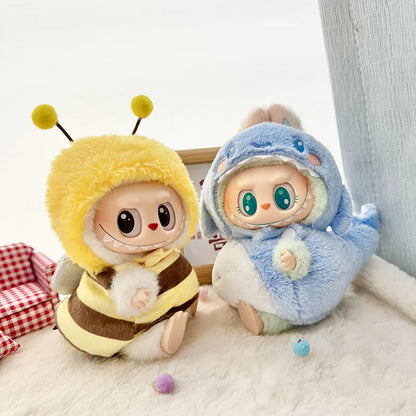 Labubu Doll Clothes Penguin Shark Bee Dinosaur Onesie - Cute Animal Jumpsuit for 17cm Pullip Blythe OB11 BJD Labubu Doll Clothes Penguin Shark Bee Dinosaur Onesie - Cute Animal Jumpsuit for 17cm Pullip Blythe OB11 BJD