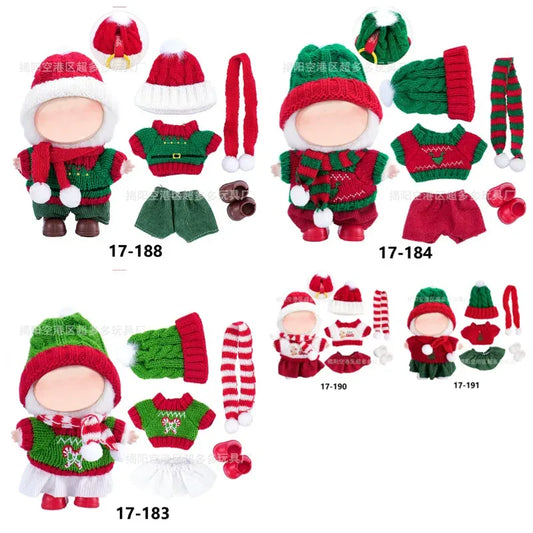 Labubu Doll Clothes - Plush Christmas Costume Set Labubu Doll Clothes - Plush Christmas Costume Set