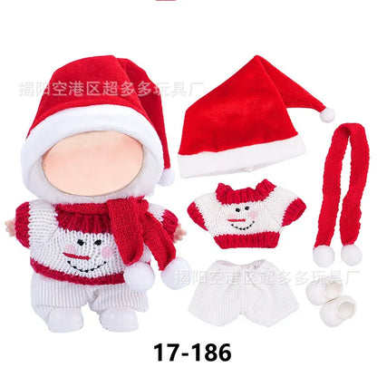 Labubu Doll Clothes - Plush Christmas Costume Set Labubu Doll Clothes - Plush Christmas Costume Set