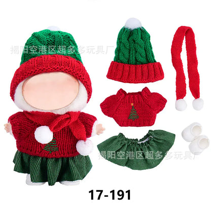 Labubu Doll Clothes - Plush Christmas Costume Set Labubu Doll Clothes - Plush Christmas Costume Set