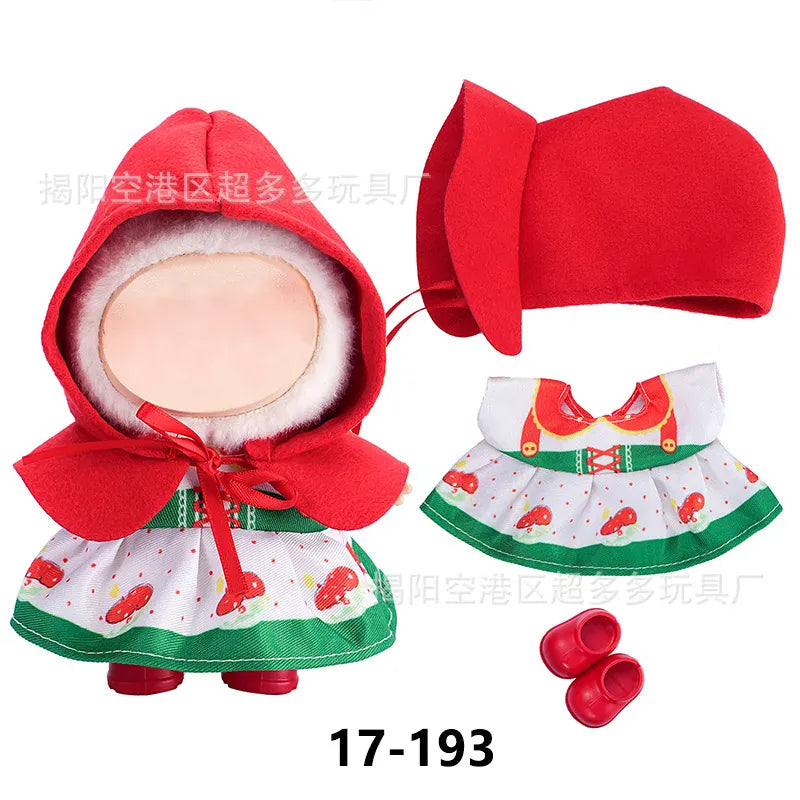 Labubu Doll Clothes - Plush Christmas Costume Set Labubu Doll Clothes - Plush Christmas Costume Set