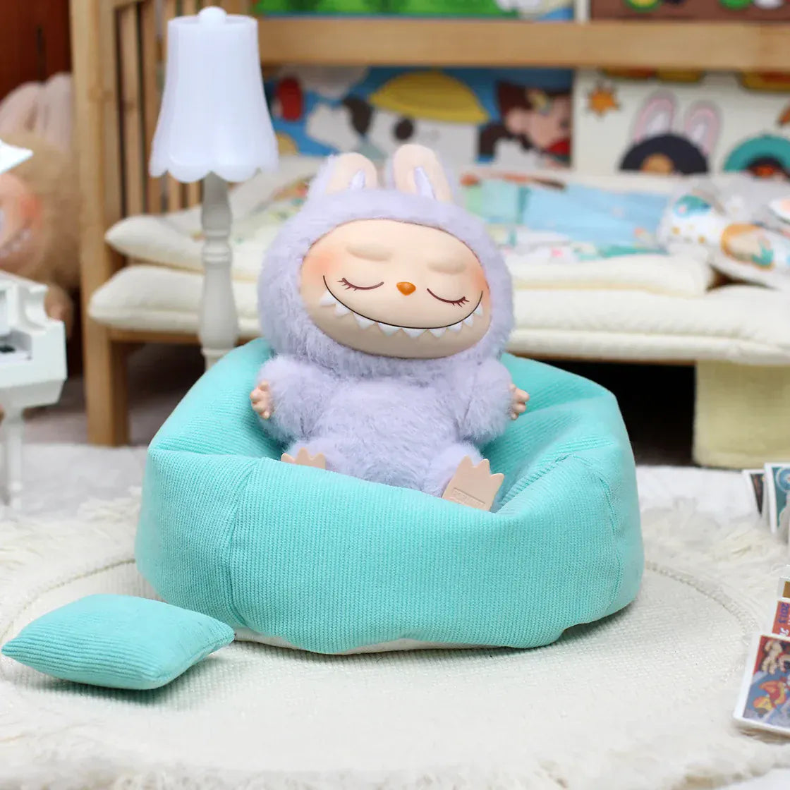 Labubu Doll Sofa for Labubu Mini Lazy Sofa Bed V1 V2 V3 Labubu Doll Sofa for Labubu Mini Lazy Sofa Bed V1 V2 V3