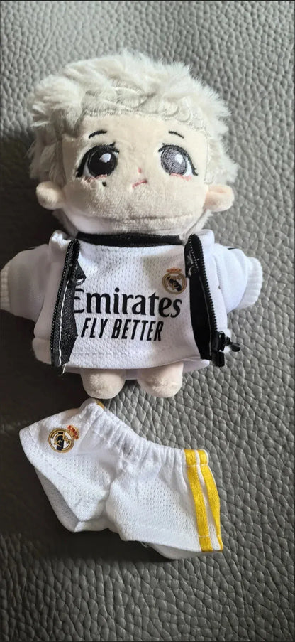 Labubu Football Vinyl Pendant Doll 17cm with DIY Clothing Set Labubu Football Vinyl Pendant Doll 17cm with DIY Clothing Set