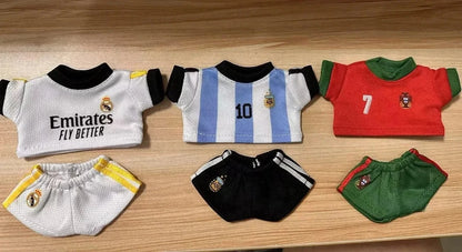 Labubu Football Vinyl Pendant Doll 17cm with DIY Clothing Set V1V2 V3 Sportswear Creative Gift Toy for Kids Labubu Football Vinyl Pendant Doll 17cm with DIY Clothing Set V1V2 V3 Sportswear Creative Gift Toy for Kids