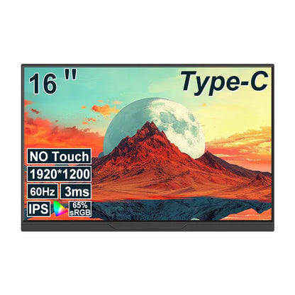 Lanlipu14'15.6'16inch Portable Monitor Exten sion Ultra-thin Second Screen 1920*1200P For PC/Cell phone Xbox Switch PS4/5 Laptop Lanlipu14'15.6'16inch Portable Monitor Exten sion Ultra-thin Second Screen 1920*1200P For PC/Cell phone Xbox Switch PS4/5 Laptop