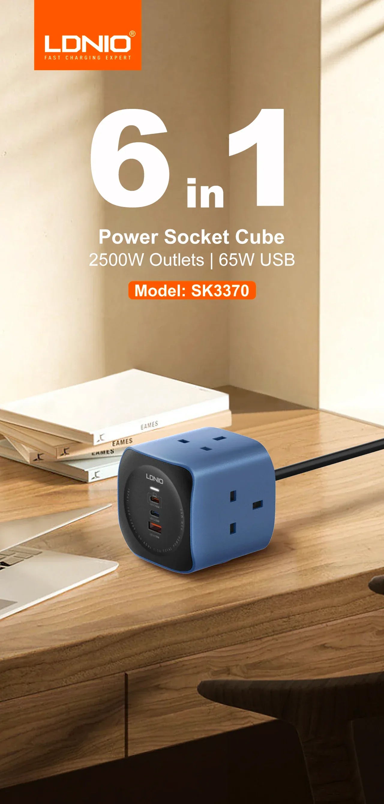 LDNIO Cube 65W Charging Stations LDNIO Cube 65W Charging Stations