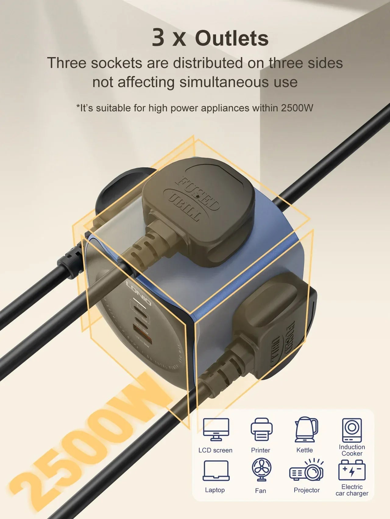 LDNIO Cube 65W Charging Stations LDNIO Cube 65W Charging Stations