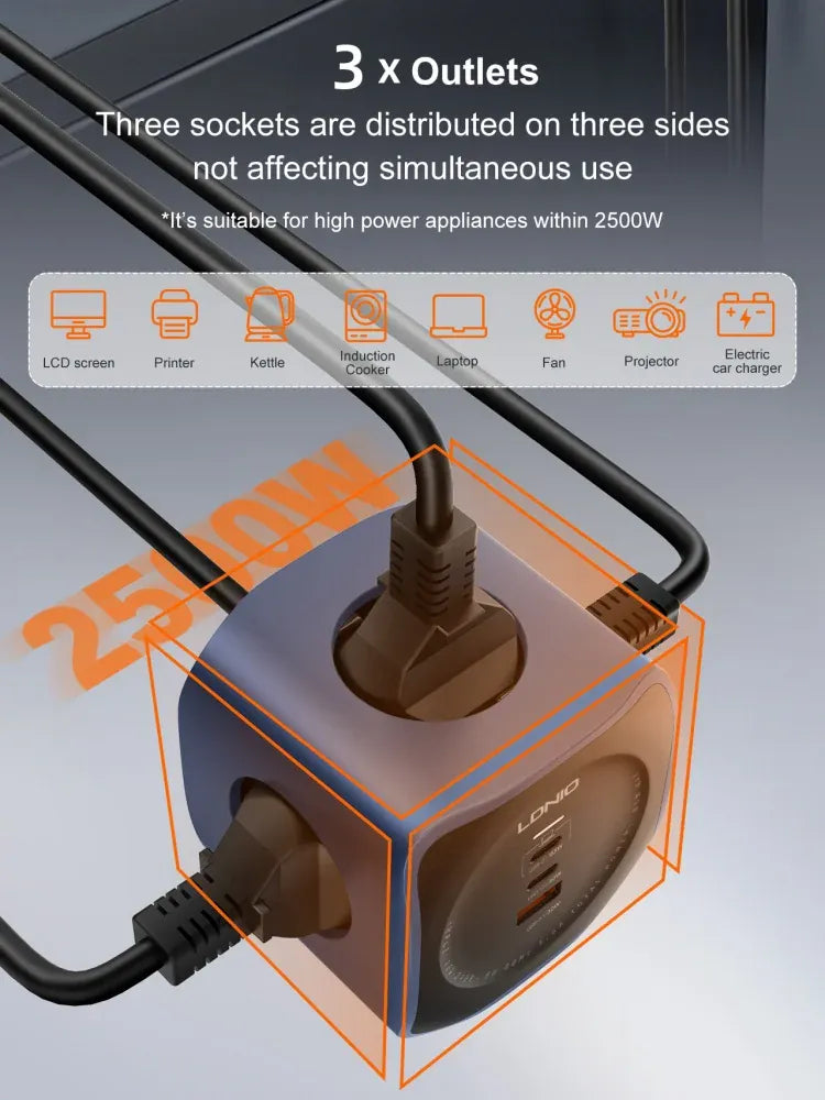 LDNIO Cube 65W Charging Stations LDNIO Cube 65W Charging Stations