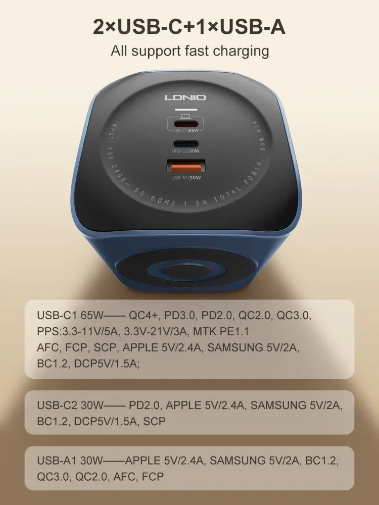 LDNIO Cube 65W Charging Stations LDNIO Cube 65W Charging Stations