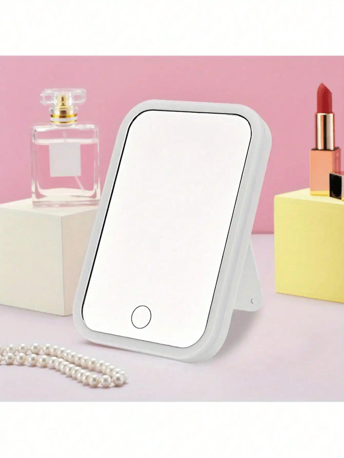 LED Makeup Mirror With Adjustable Dimming, Rotating & Storage - USB Vanity Mirror LED Makeup Mirror With Adjustable Dimming, Rotating & Storage - USB Vanity Mirror