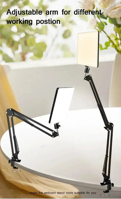 LED Photography Light Selfie Lights Conference Lighting Photo Studio Lamp With Scissor Arm Stand For Zoom YouTube Live Streaming LED Photography Light Selfie Lights Conference Lighting Photo Studio Lamp With Scissor Arm Stand For Zoom YouTube Live Streaming