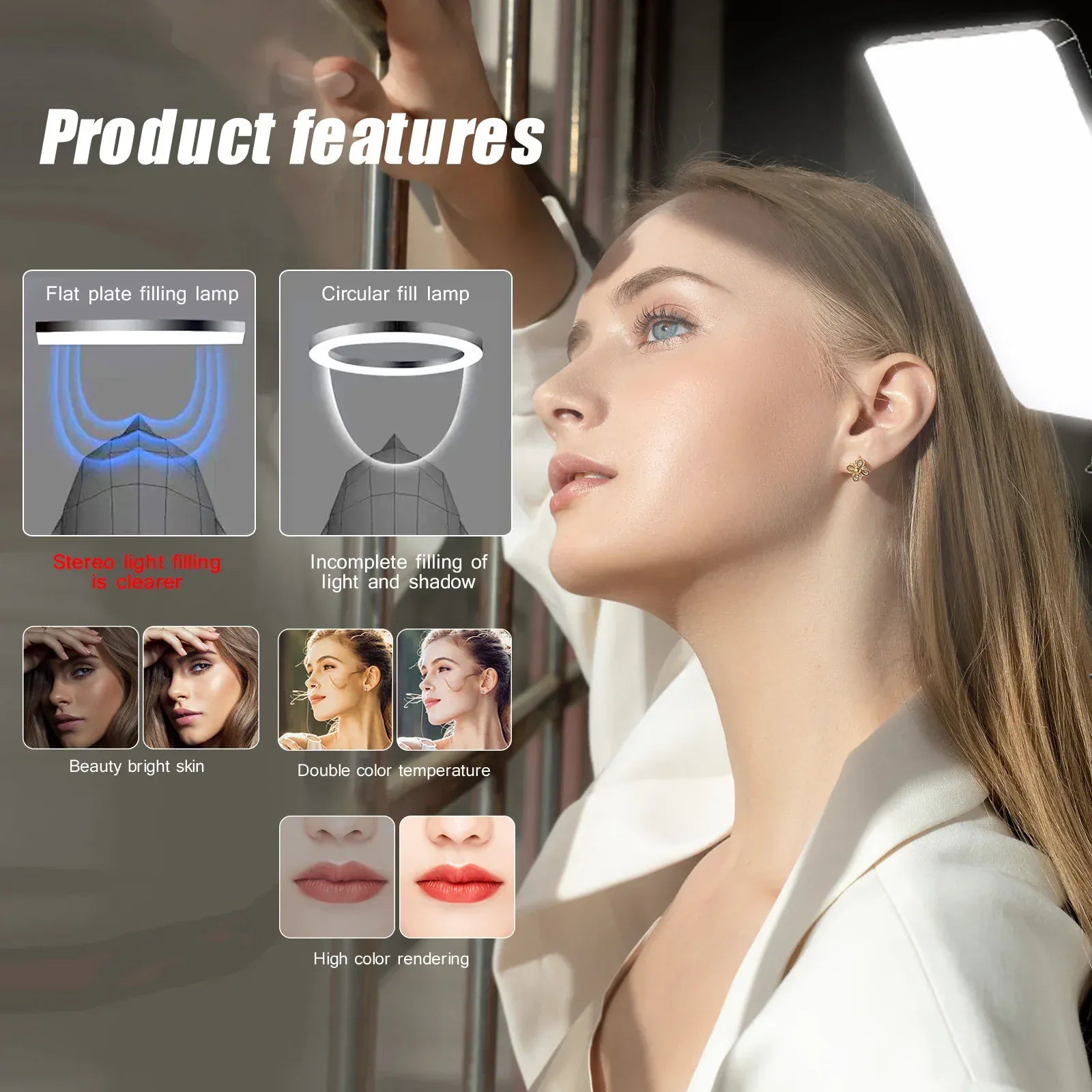 LED Video Lights Conference Photography Lighting Selfie Light Photo Studio Lamp With Tripod for Shoot Live Streaming TikTok Zoom LED Video Lights Conference Photography Lighting Selfie Light Photo Studio Lamp With Tripod for Shoot Live Streaming TikTok Zoom