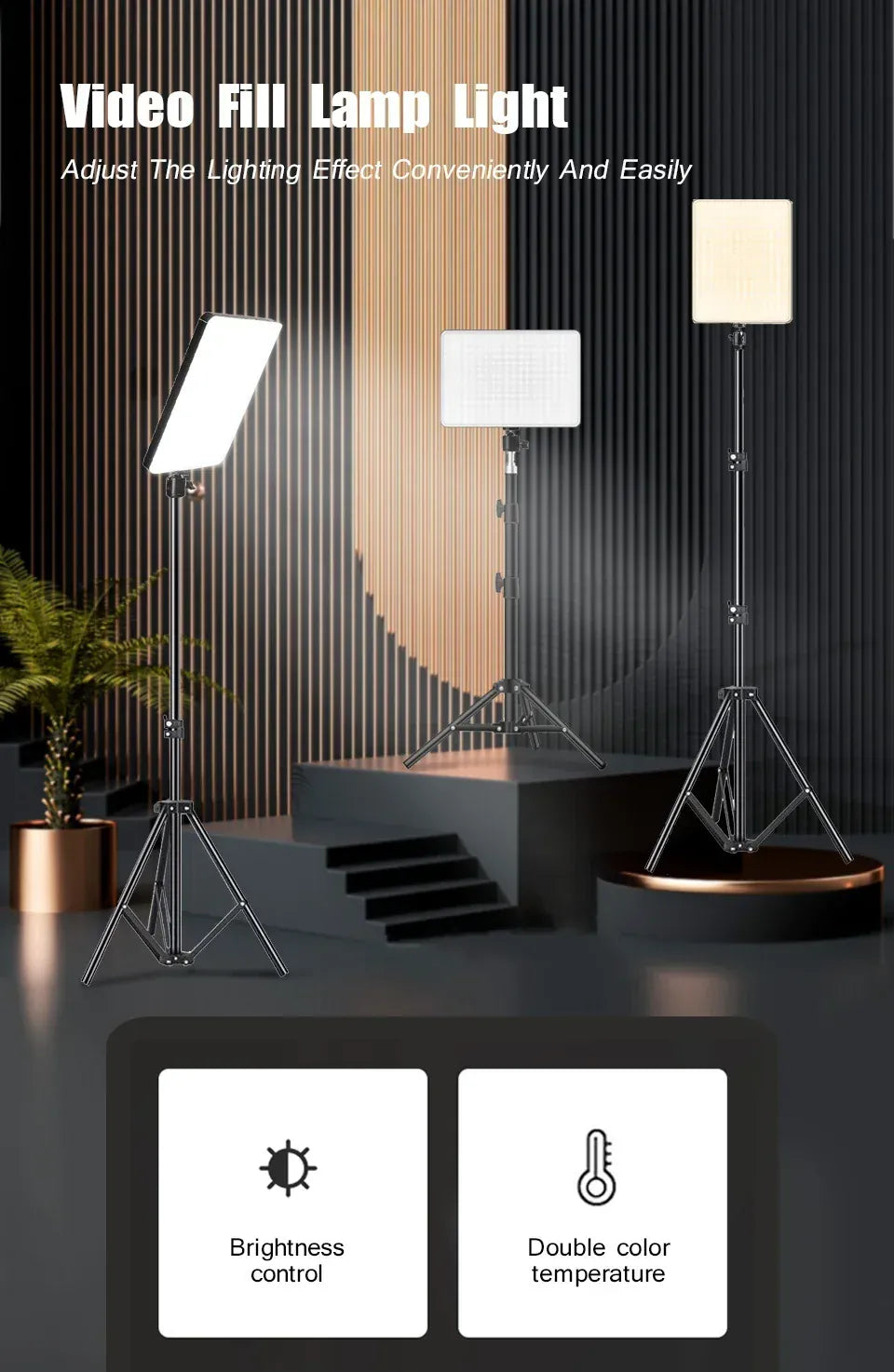 LED Video Lights Conference Photography Lighting Selfie Light Photo Studio Lamp With Tripod for Shoot Live Streaming TikTok Zoom LED Video Lights Conference Photography Lighting Selfie Light Photo Studio Lamp With Tripod for Shoot Live Streaming TikTok Zoom