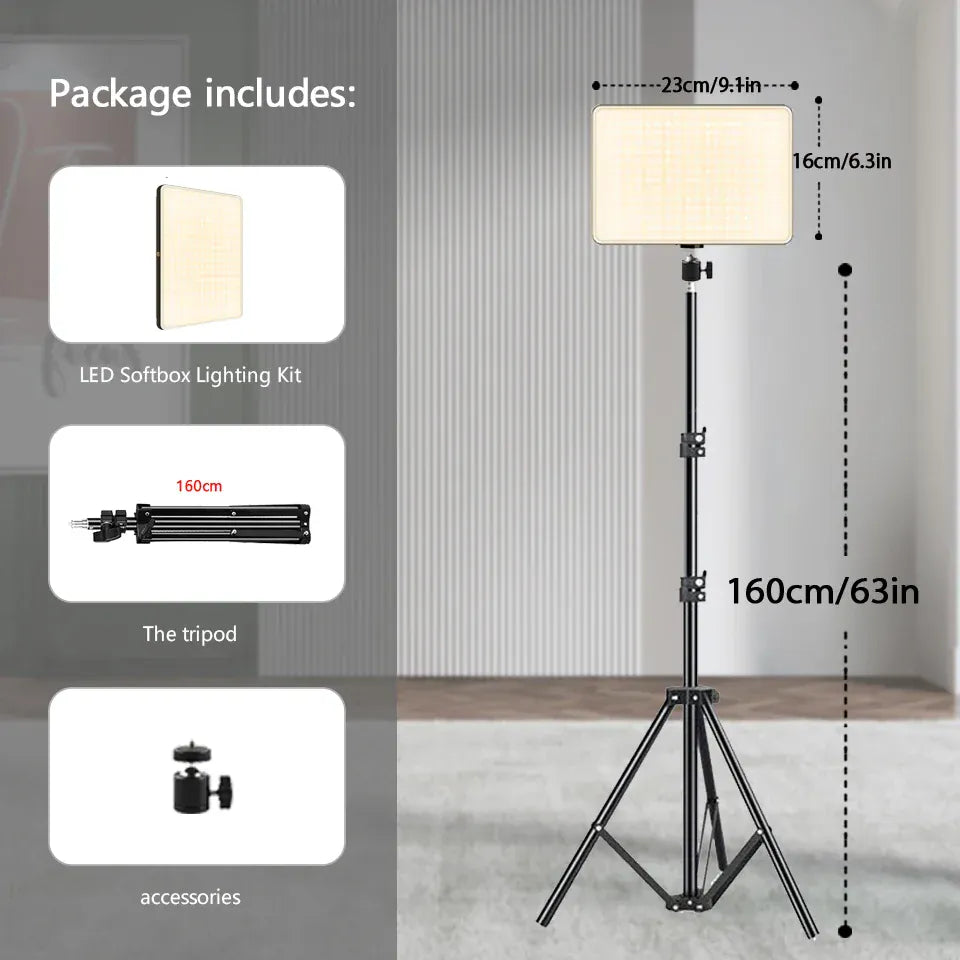 LED Video Lights Conference Photography Lighting Selfie Light Photo Studio Lamp With Tripod for Shoot Live Streaming TikTok Zoom LED Video Lights Conference Photography Lighting Selfie Light Photo Studio Lamp With Tripod for Shoot Live Streaming TikTok Zoom