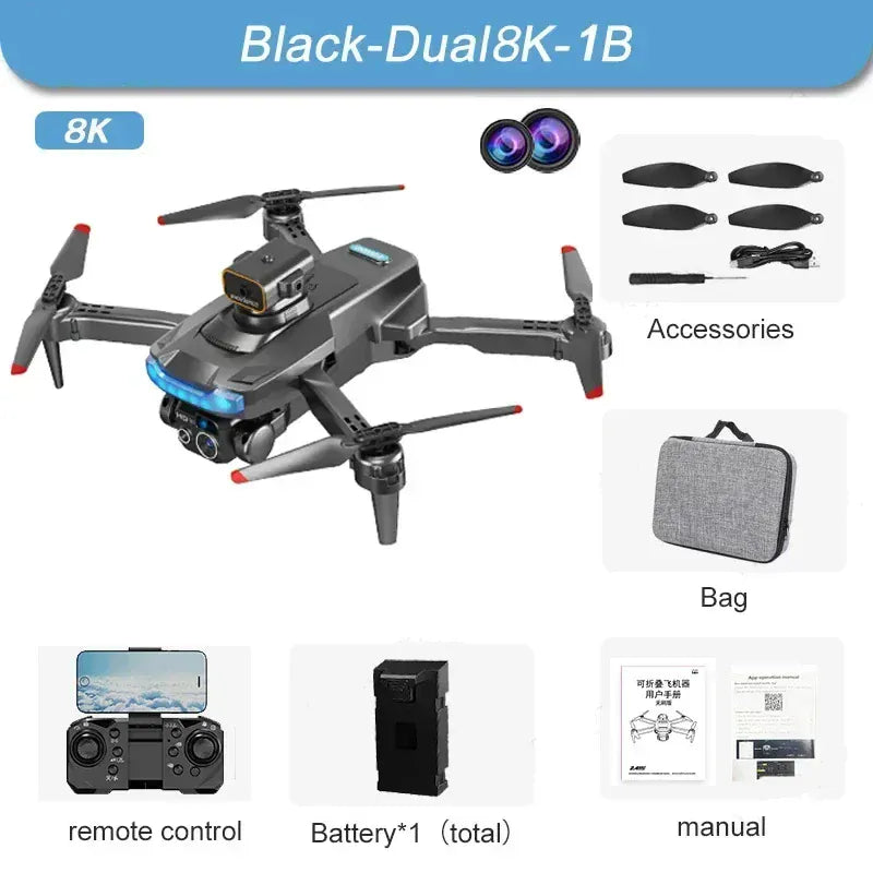 Lenovo P15 Drone Professional 8K 5G GPS Dual Camera Obstacle Avoidance Optical Flow Positioning RC For Adult and Child Toys Lenovo P15 Drone Professional 8K 5G GPS Dual Camera Obstacle Avoidance Optical Flow Positioning RC For Adult and Child Toys