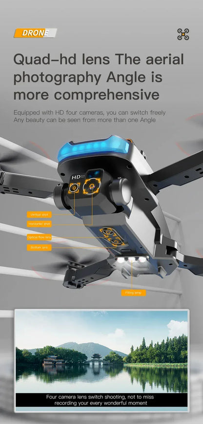 Lenovo P15 Drone Professional 8K 5G GPS Dual Camera Obstacle Avoidance Optical Flow Positioning RC For Adult and Child Toys Lenovo P15 Drone Professional 8K 5G GPS Dual Camera Obstacle Avoidance Optical Flow Positioning RC For Adult and Child Toys