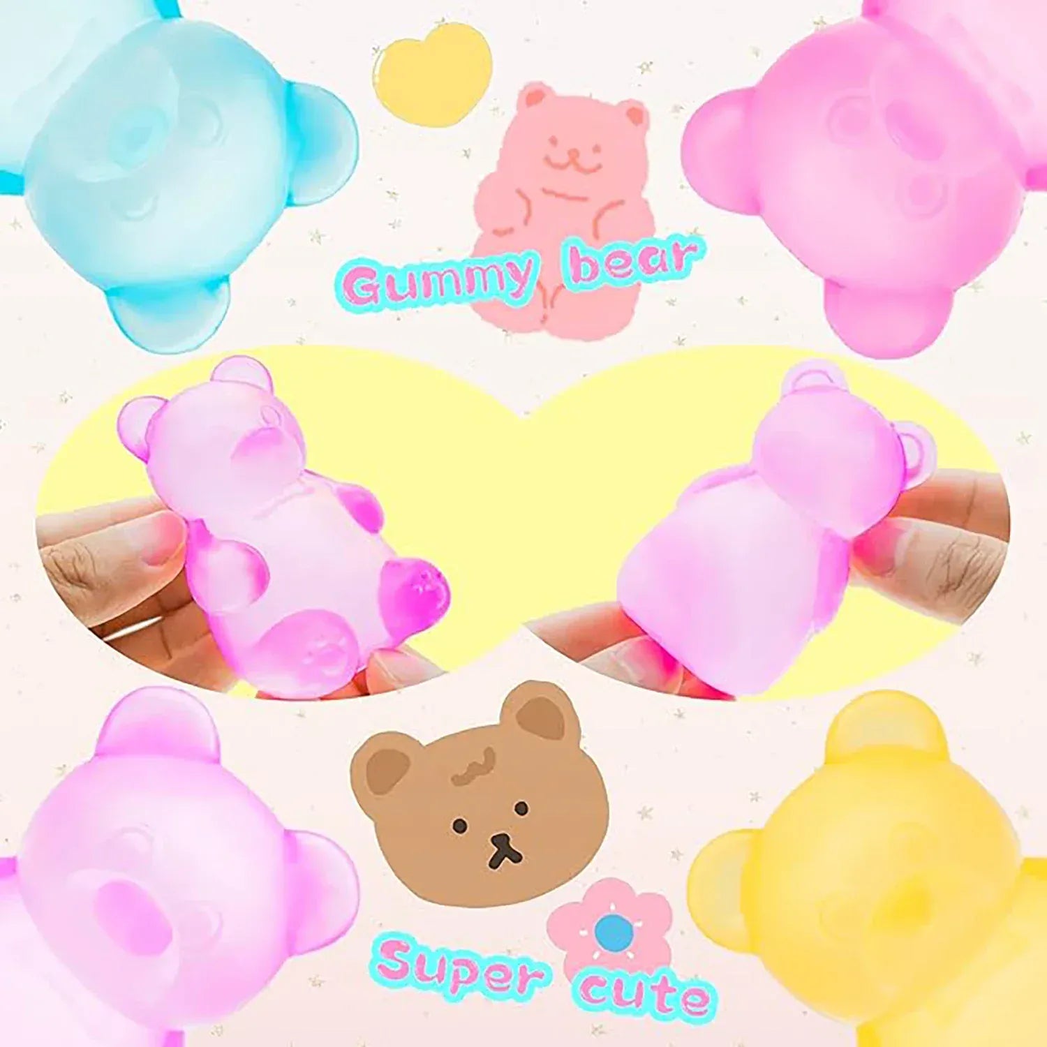 Little Bear Maltose Pinch Stress Relief Ball Stress Relief Toy Pinch Music Stress Relief Tool Slow Rebound Little Bear Maltose Pinch Stress Relief Ball Stress Relief Toy Pinch Music Stress Relief Tool Slow Rebound