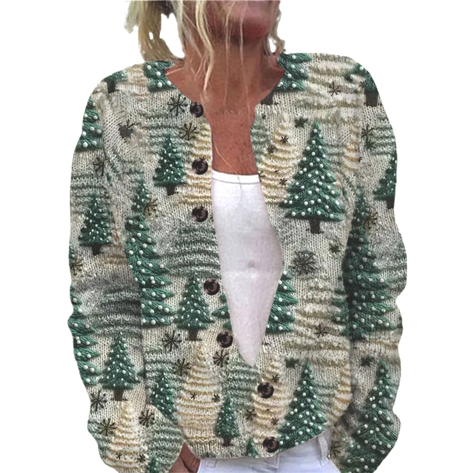 Ll-Yk1 Halloween Cardigan Round Neck Long-Sleeved 3D Printed Sweater European and American Cross-Border Casual Women's Clothing Amazon Theme Ll-Yk1 Halloween Cardigan Round Neck Long-Sleeved 3D Printed Sweater European and American Cross-Border Casual Women's Clothing Amazon Theme