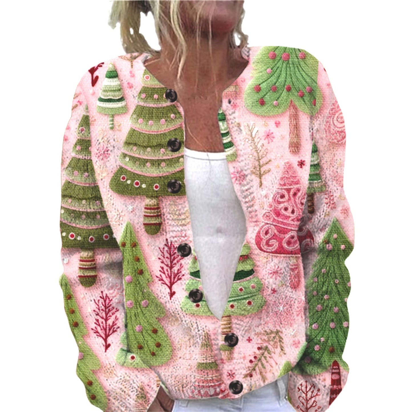 Ll-Yk1 Halloween Cardigan Round Neck Long-Sleeved 3D Printed Sweater European and American Cross-Border Casual Women's Clothing Amazon Theme Ll-Yk1 Halloween Cardigan Round Neck Long-Sleeved 3D Printed Sweater European and American Cross-Border Casual Women's Clothing Amazon Theme