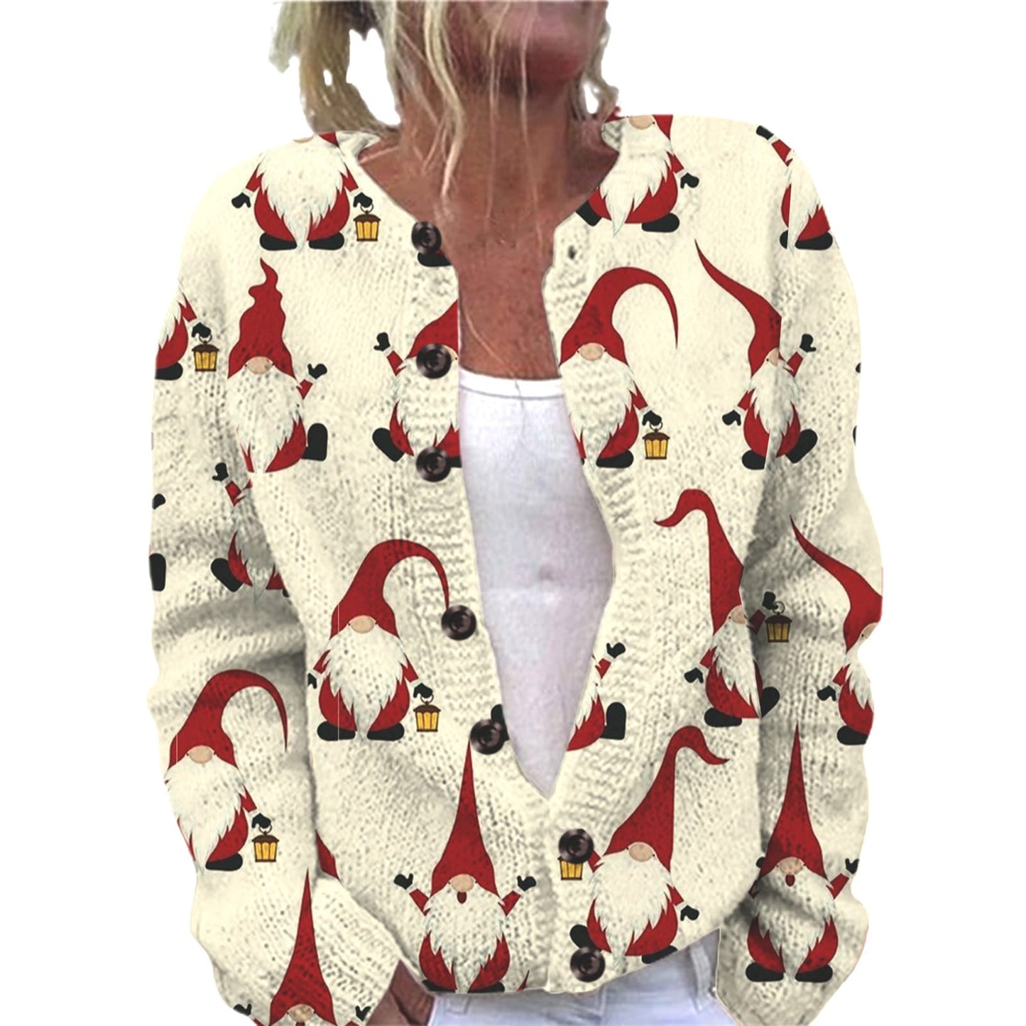 Ll-Yk1 Halloween Cardigan Round Neck Long-Sleeved 3D Printed Sweater European and American Cross-Border Casual Women's Clothing Amazon Theme Ll-Yk1 Halloween Cardigan Round Neck Long-Sleeved 3D Printed Sweater European and American Cross-Border Casual Women's Clothing Amazon Theme