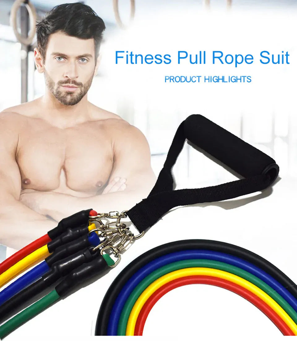 LOOGDEEL 11PCS/Set Resistance Bands Pedal Excercise Body Training Workout Women Men Fitness Yoga Pull Rope Exercises Latex Tubes LOOGDEEL 11PCS/Set Resistance Bands Pedal Excercise Body Training Workout Women Men Fitness Yoga Pull Rope Exercises Latex Tubes