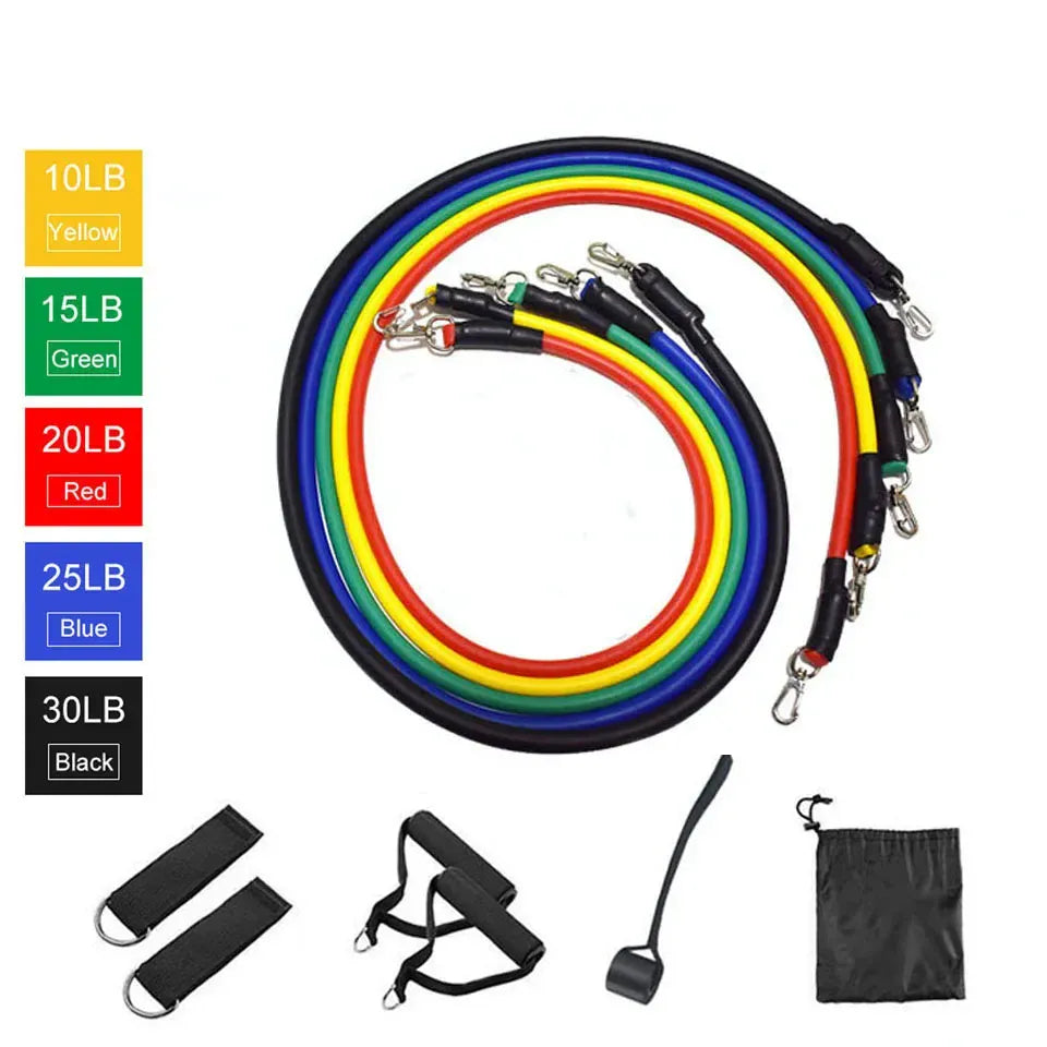 LOOGDEEL 11PCS/Set Resistance Bands Pedal Excercise Body Training Workout Women Men Fitness Yoga Pull Rope Exercises Latex Tubes LOOGDEEL 11PCS/Set Resistance Bands Pedal Excercise Body Training Workout Women Men Fitness Yoga Pull Rope Exercises Latex Tubes