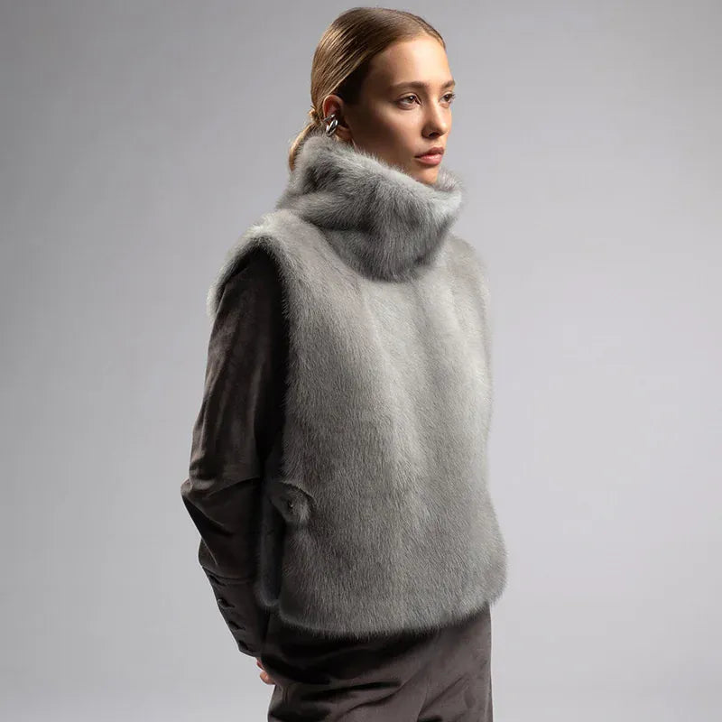Loose Fit Faux Fur Vest - Sleeveless Winter Waistcoat | Wahooly Loose Fit Faux Fur Vest - Sleeveless Winter Waistcoat for Women