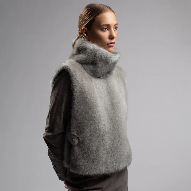 Loose Fit Faux Fur Vest - Sleeveless Winter Waistcoat | Wahooly Loose Fit Faux Fur Vest - Sleeveless Winter Waistcoat for Women