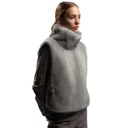 Loose Fit Faux Fur Vest - Sleeveless Winter Waistcoat | Wahooly Loose Fit Faux Fur Vest - Sleeveless Winter Waistcoat for Women