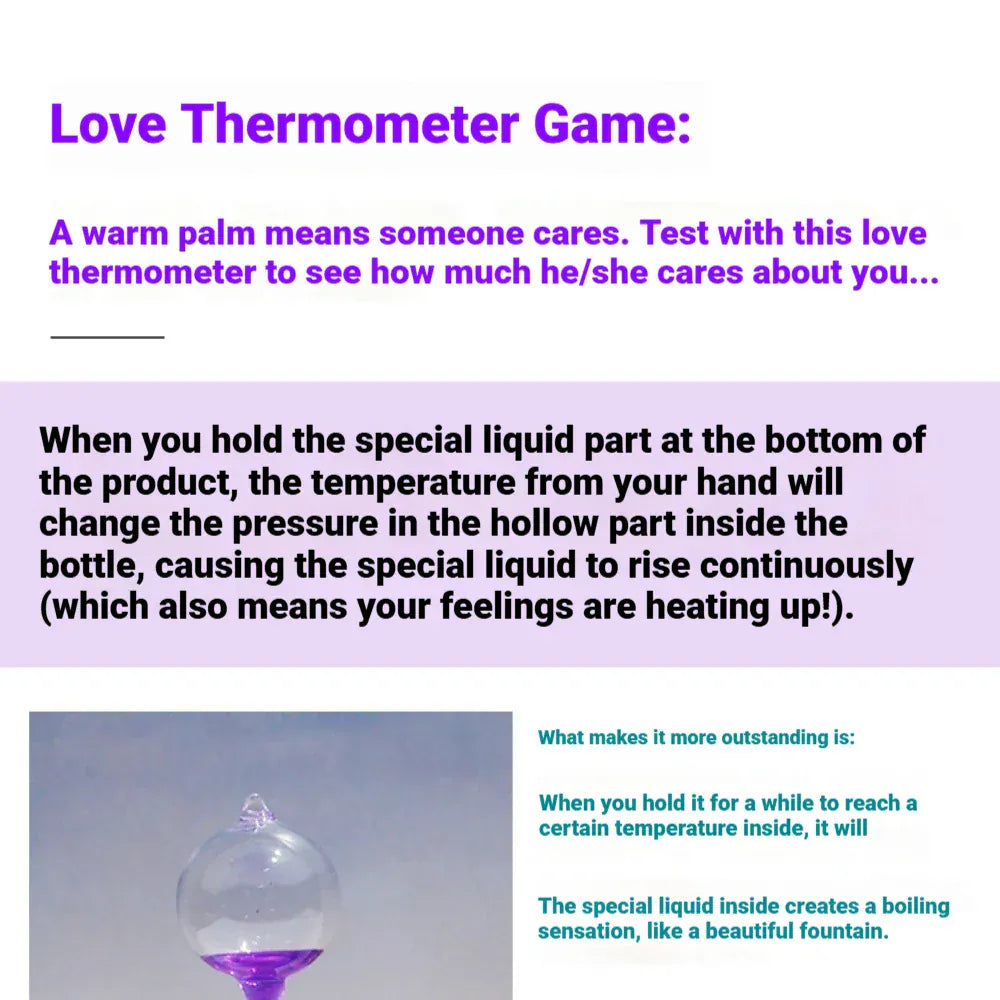 Love thermometer, new and unique creative toys, crafts, ornaments, gifts, love gifts, Valentine's Day gifts Love thermometer, new and unique creative toys, crafts, ornaments, gifts, love gifts, Valentine's Day gifts