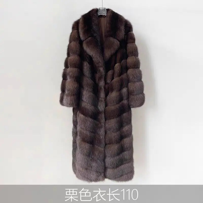 Luxury Designer Mink Coat Woman Autumn Winter Lapel Furry Brown Faux Fur Coat Woman Clothes Chic Elegant Faux Fur Jacket Luxury Designer Mink Coat Woman Autumn Winter Lapel Furry Brown Faux Fur Coat Woman Clothes Chic Elegant Faux Fur Jacket