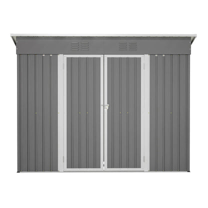 LZBEITEM 4' x 8' Metal Outdoor Storage Shed LZBEITEM 4' x 8' Metal Outdoor Storage Shed