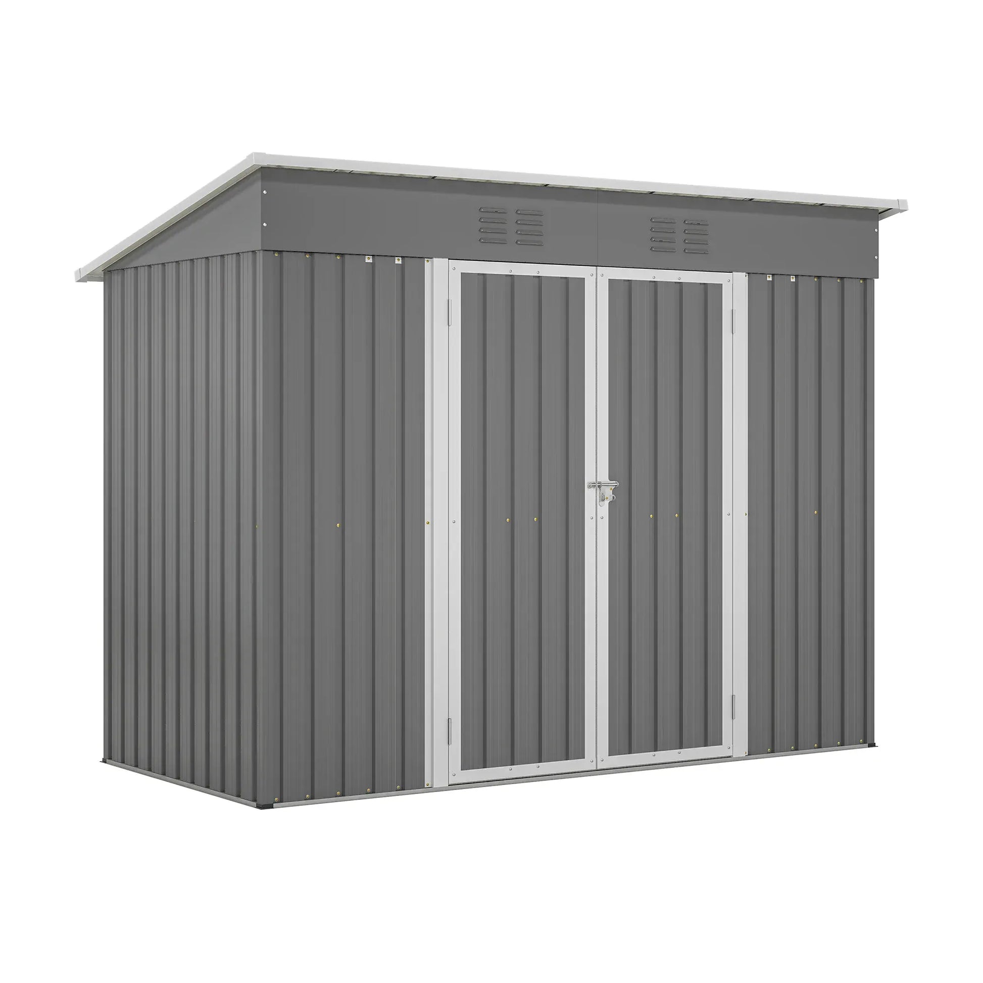 LZBEITEM 4' x 8' Metal Outdoor Storage Shed LZBEITEM 4' x 8' Metal Outdoor Storage Shed