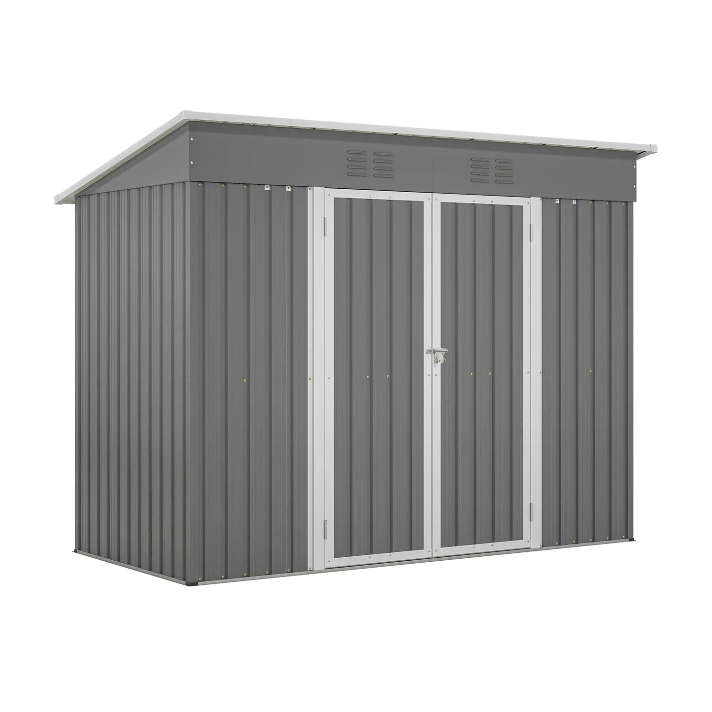 LZBEITEM 4' x 8' Metal Outdoor Storage Shed LZBEITEM 4' x 8' Metal Outdoor Storage Shed