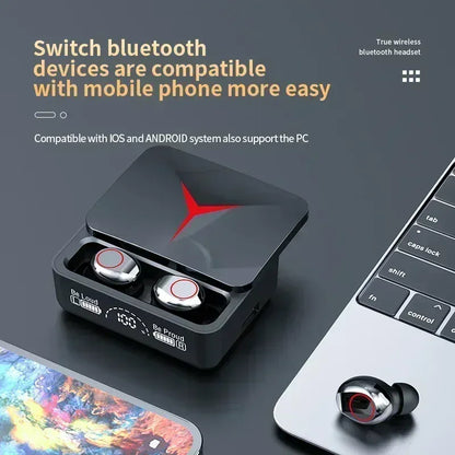 M90 Wireless Earbuds – TWS Bluetooth HiFi Stereo Touch Control with Mic | Wahooly M90 Wireless Earbuds – TWS Bluetooth 5.0 HiFi Stereo with Touch Control, Mic & Sport Fit