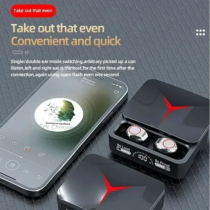 M90 Wireless Earbuds – TWS Bluetooth HiFi Stereo Touch Control with Mic | Wahooly M90 Wireless Earbuds – TWS Bluetooth 5.0 HiFi Stereo with Touch Control, Mic & Sport Fit
