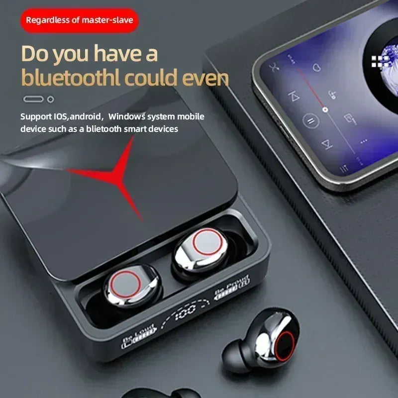 M90 Wireless Earbuds – TWS Bluetooth HiFi Stereo Touch Control with Mic | Wahooly M90 Wireless Earbuds – TWS Bluetooth 5.0 HiFi Stereo with Touch Control, Mic & Sport Fit