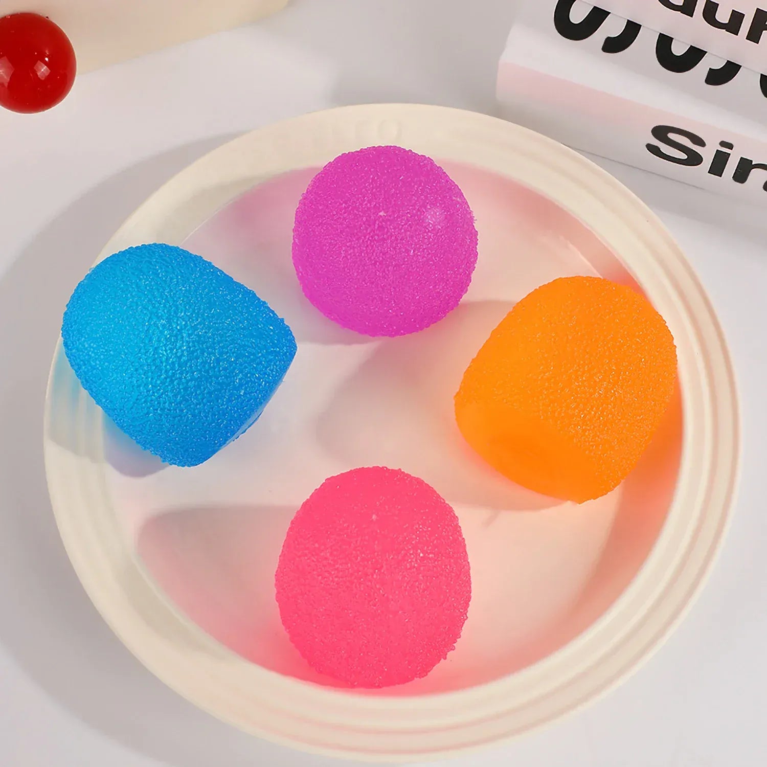 Maltose Stress Relief Ball | Pinch Sound Slow Rebound Fidget Toy Maltose Stress Relief Ball Stress Relief Toy Pinch Music Stress Relief Tool Slow Rebound Toy