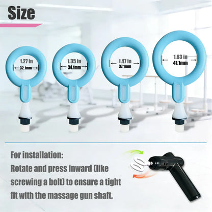 Massage Gun Head Attachments – Replacement Tips for 12mm & 19mm Massagers Massage Gun Head Attachments – Replacement Tips for 12mm & 19mm Shaft Massagers