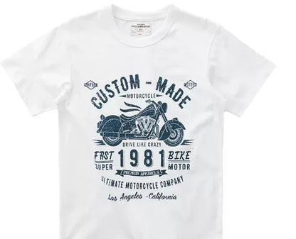 Matching Motorcycle Graphic T-Shirt Pure Cotton Short Sleeve Men Women | Wahooly Matching Motorcycle Graphic T-Shirt – Pure Cotton Short Sleeve Tee for Men & Women