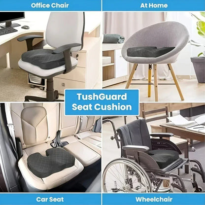 Memory Foam Ergonomic Hip Seat Cushion - Breathable Seat Cushion, Suitable for Office, Car and Airplane Seats Memory Foam Ergonomic Hip Seat Cushion - Breathable Seat Cushion, Suitable for Office, Car and Airplane Seats
