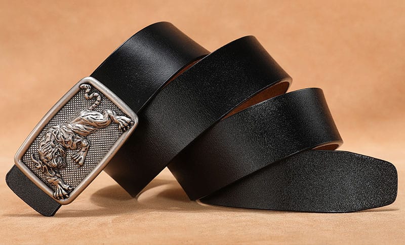 Men's Belt with Smooth Buckle, Genuine Leather, Extended Size 140Cm/150Cm, Pure Cowhide Waist Belt, Trendy Vintage Style Men's Belt with Smooth Buckle, Genuine Leather, Extended Size 140Cm/150Cm, Pure Cowhide Waist Belt, Trendy Vintage Style