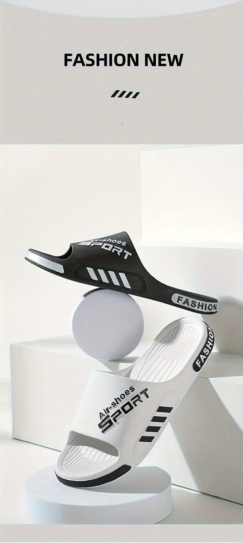 Men's Casual Summer PVC Slippers - Non-Slip Men's Casual Summer PVC Slippers - Non-Slip