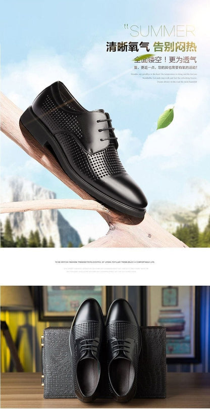 Men's Genuine Cowhide Leather Dress Shoes | Non-Slip Business Work Shoes Sizes 38–44 Men's Genuine Cowhide Leather Dress Shoes – Non-Slip Business & Work Shoes